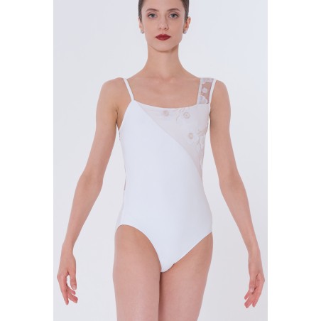 IXORA Blanc - Justaucorps de Danse Femme – Nouvelle Collection Wearmoi