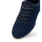 170-Bold - Baskets Pour Femme Bi-Semelle En Tricot Mesh De Couleur Bleu - Anna Kern