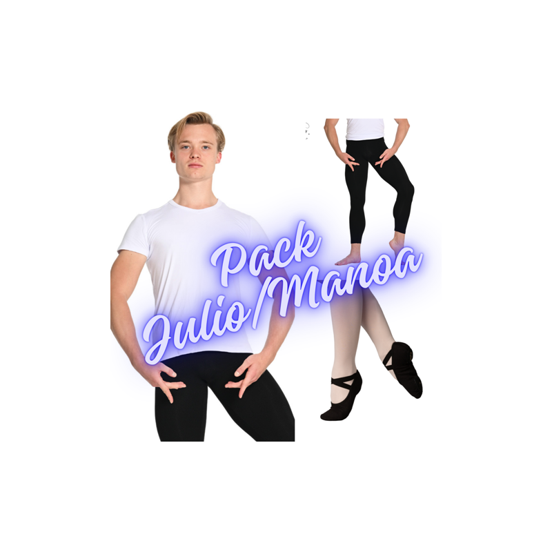 Pack Garçons Tee shirt Julio / Leggings Manoa / demi pointes Sybel