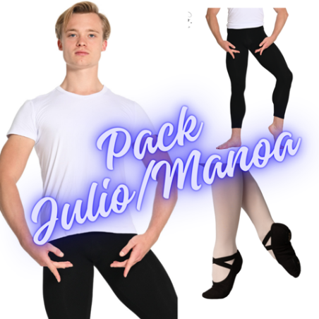 Pack Garçons Tee shirt Julio / Leggings Manoa / demi pointes Sybel