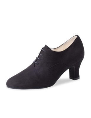 Olivia 60- Chaussures de danse montantes en chevreau velours à lacets 6 cm- Werner Kern