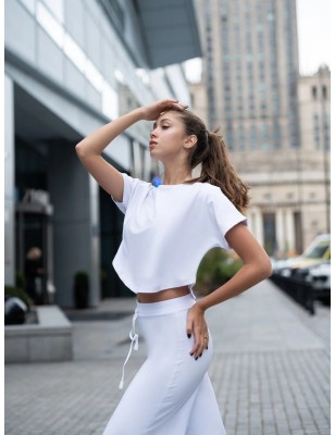 Yoga shirt blanc