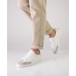 7420 Suny - Baskets blanc et beige en daim pour homme - Werner Kern