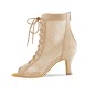 Melisande - Chaussure de danse en daim beige pour femme - Anna Kern