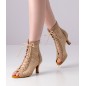 Melisande - Chaussure de danse en daim beige pour femme - Anna Kern