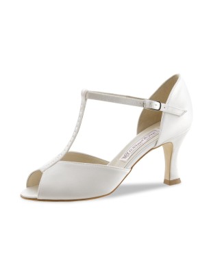 Mona LS - Chaussure de mariée en satin blanc pour femme - Werner Kern