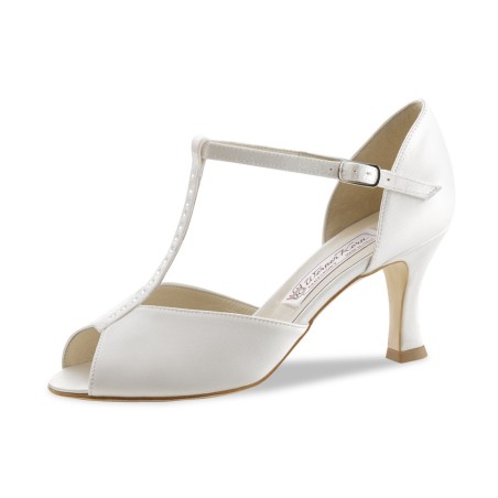 Mona LS - Chaussure de mariée en satin blanc pour femme - Werner Kern