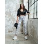 Leggings blanc à motifs -  collection 2025