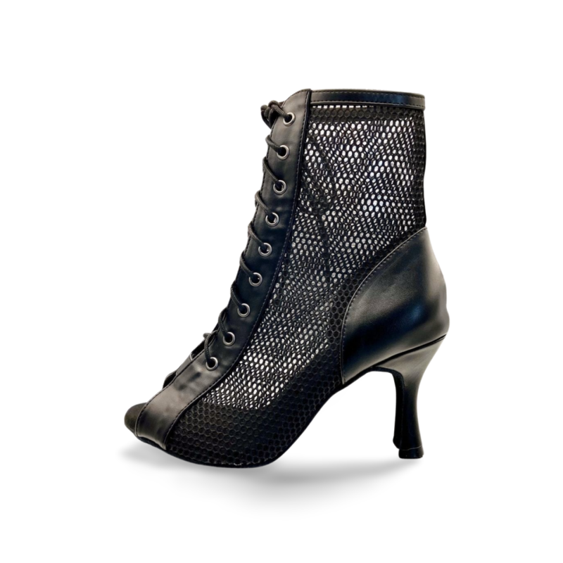 Heels 1 - chaussures de Heels dance cuir et résille à lacets - DBIN Heels 1 - chaussures de Heels dance cuir et résille à lacets - DBIN