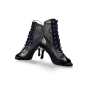 Heels 1 - chaussures de Heels dance cuir et résille à lacets - DBIN Heels 1 - chaussures de Heels dance cuir et résille à lacets - DBIN