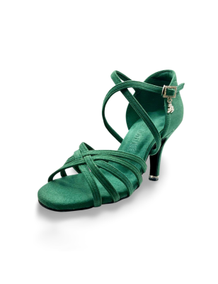 216 - chaussures femmes velvet vert - BD Dance