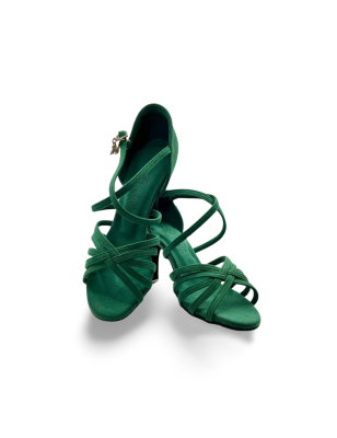 216 - chaussures femmes velvet vert - BD Dance