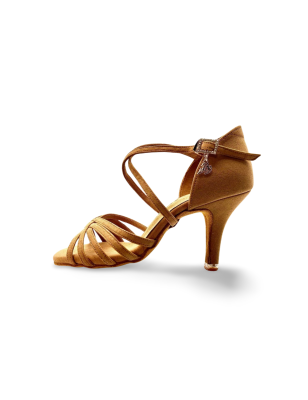 216 - chaussures femmes velvet beige - BD Dance