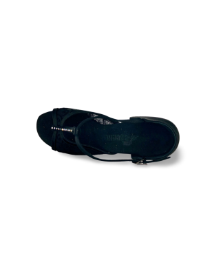 233 - chaussures de tango satin/mesh - BD DANCE