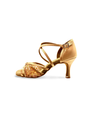 2376 - chaussures de danse satin et dentelle - BD DANCE