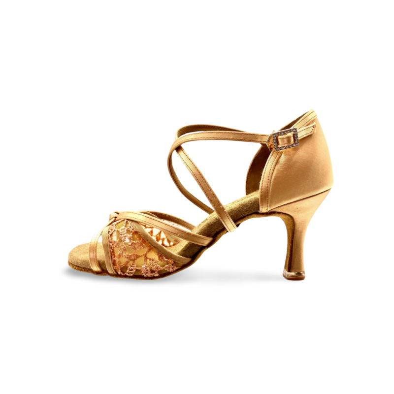 2376 - chaussures de danse satin et dentelle - BD DANCE 2376 - chaussures de danse satin et dentelle - BD DANCE