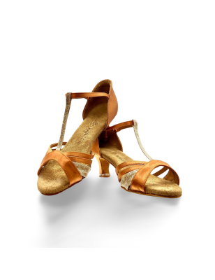 2804 - chaussures de danse bronze et or - BD DANCE