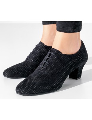 Runa 45 - Chaussures de danse daim avec strass pour femme talon 45mm - Werner Kern