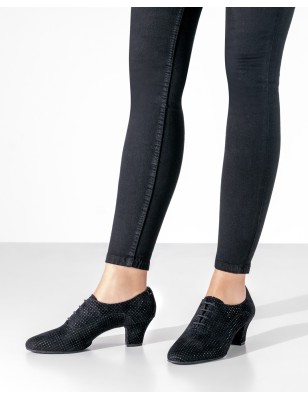 Runa 45 - Chaussures de danse daim avec strass pour femme talon 45mm - Werner Kern