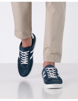 Salerno - Chaussures de danse type sneaker suede denim pour hommes - Werner Kern