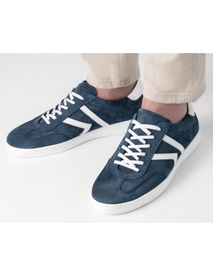 Salerno - Chaussures de danse type sneaker suede denim pour hommes - Werner Kern