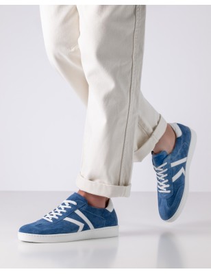 Salerno - Chaussures de danse type sneaker blue jeans pour hommes - Werner Kern