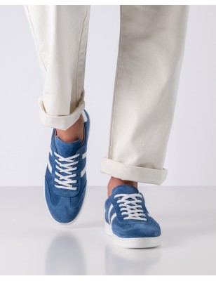 Salerno - Chaussures de danse type sneaker blue jeans pour hommes - Werner Kern
