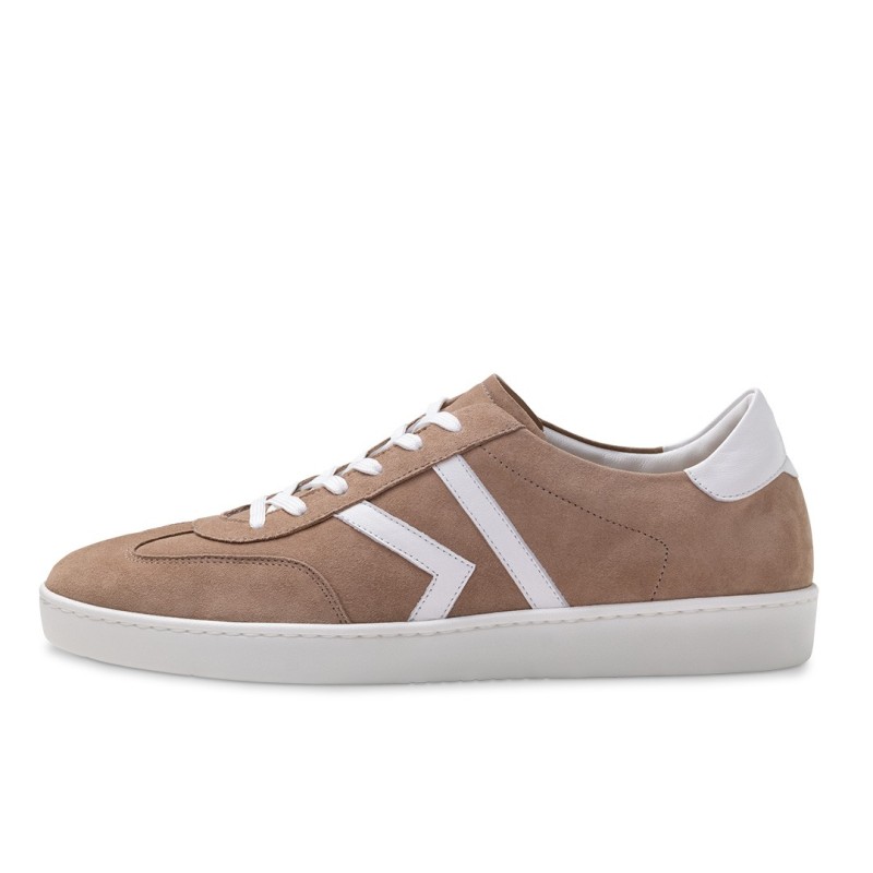 Salerno - Chaussures de danse type sneaker beige taupe pour hommes - Werner Kern