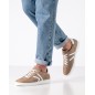 Salerno - Chaussures de danse type sneaker beige taupe pour hommes - Werner Kern
