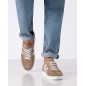 Salerno - Chaussures de danse type sneaker beige taupe pour hommes - Werner Kern