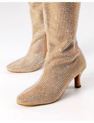 Soleil - Bottes de danse talon 6cm avec strass - Anna Kern