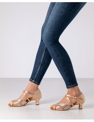 Vianne - Chaussures de danse talon 5cm avec strass - Anna Kern