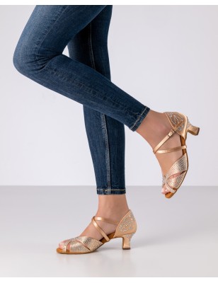 Vianne - Chaussures de danse talon 5cm avec strass - Anna Kern