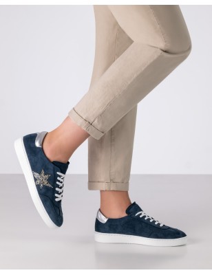 Zelda - Chaussures de danse type sneaker bleues pour femmes - Werner Kern