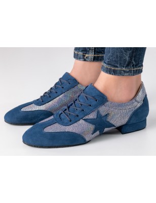 Ariana - Chaussures de danse bleues à lacets pour femmes - Werner Kern