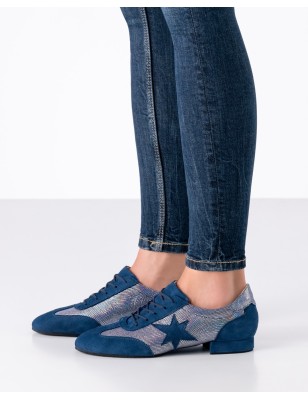 Ariana - Chaussures de danse bleues à lacets pour femmes - Werner Kern
