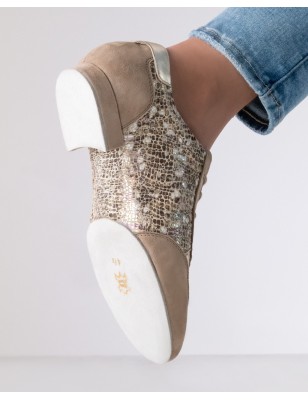 Ariana - Chaussures de danse taupes à lacets pour femmes - Werner Kern
