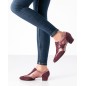 Ariana - Chaussures training  bordeaux talon 3,5cm pour femmes - Werner Kern