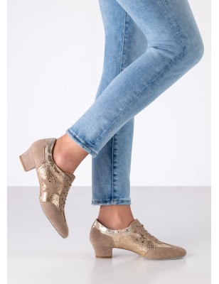 Ariana - Chaussures training  taupe beige talon 3,5cm pour femmes - Werner Kern