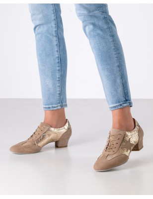 Ariana - Chaussures training  taupe beige talon 3,5cm pour femmes - Werner Kern