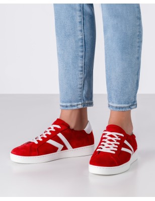 Darcey - Baskets de danse pour femme  de couleur rouge - Werner Kern