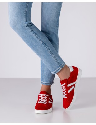 Darcey - Baskets de danse pour femme  de couleur rouge - Werner Kern