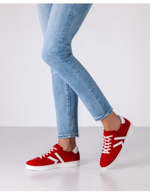 Darcey - Baskets de danse pour femme  de couleur rouge - Werner Kern