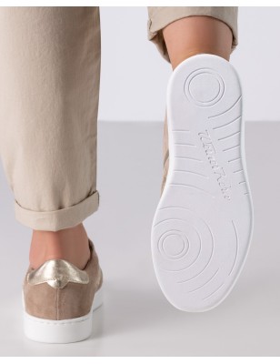 Darcey - Baskets de danse pour femme  de couleur taupe/beige- Werner Kern