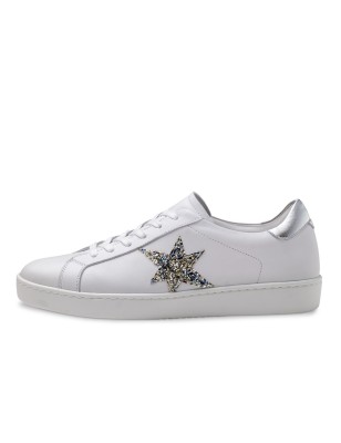 Heaven - Baskets de danse pour femme blanches avec motif étoile - Werner Kern