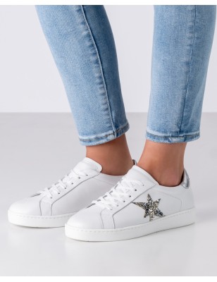 Heaven - Baskets de danse pour femme blanches avec motif étoile - Werner Kern