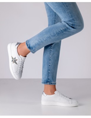Heaven - Baskets de danse pour femme blanches avec motif étoile - Werner Kern