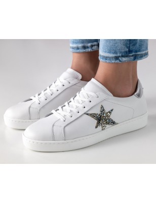 Heaven - Baskets de danse pour femme blanches avec motif étoile - Werner Kern