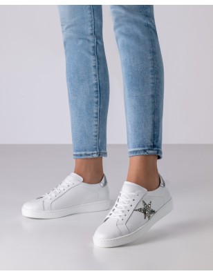 Heaven - Baskets de danse pour femme blanches avec motif étoile - Werner Kern