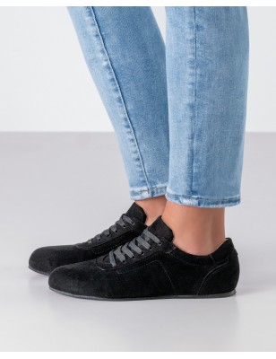 Madison - Baskets de danse pour femme noires semelles buffle - Werner Kern